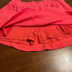 Gold Hinge Pink Sweatpants Skort